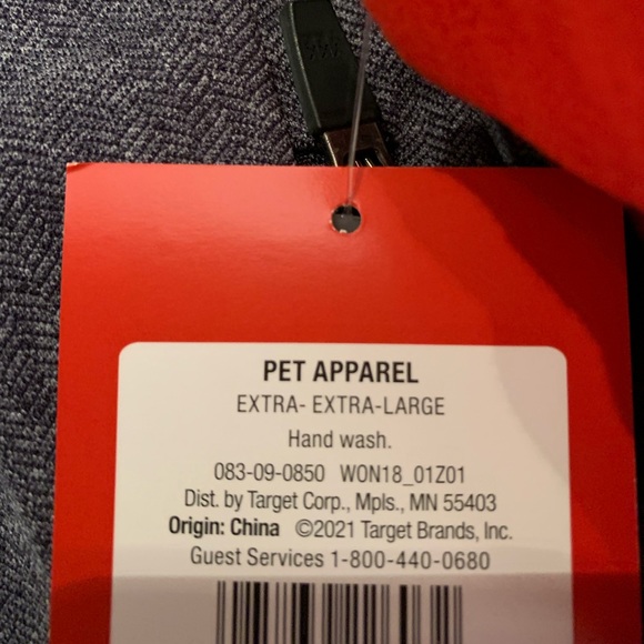 Wondershop Dog Sherpa/Fleece sweater with Santa Hoodie and White PomPom Size XXL - Picture 13 of 14